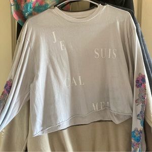 Je Suis Calme! Crop top